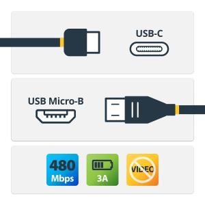2M USB C TO MICRO B CABLE USB thumbnail