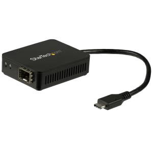 US1GC30SFP STARTECH.COM Fiber Optic Converter - USB C Open SFP