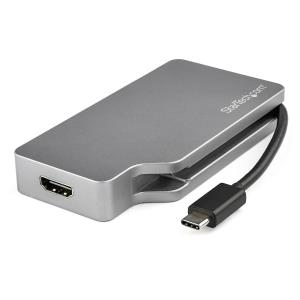 CDPVDHDMDP2G STARTECH.COM 4-IN-1 USB TYPE C MULTIPORT VIDEO ADAPTER TO ANY ONE OF 4K 60HZ HDMI/MINI DISPLA