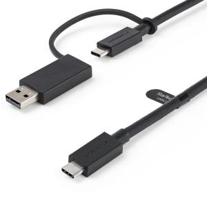 USBCCADP STARTECH.COM 1M USB C CABLE W/ USB A DONGLE