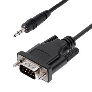 9M351M-RS232-CABLE STARTECH.COM 3FT/1M MALE DB9 TO 3.5 MM SERIAL CONTROL CABLE CONFIGURE SERIAL DEVICES WITH A 3