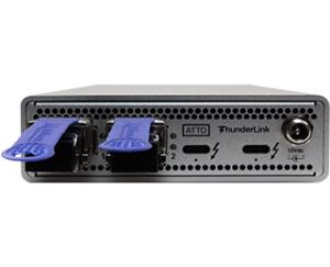 TLNS-3102-D00 ATTO TECHNOLOGY - TLNS-3102-D00 - 2x 40 Gb Thunderbolt1 auf 2x 10 Gb Ethernet LC SFP+ LC Interface - Low Profile -  ( includes SFP )