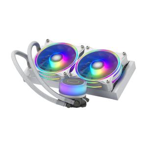MLX-D24M-A18PW-R1 COOLER MASTER MasterLiquid ML240 Illusion White Edition Universal Socket 240mm PWM 1800RPM Addressable Gen 2 RGB LED AiO Liquid CPU Cooler with Wired ARGB Controller