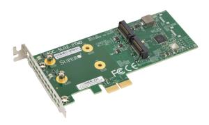 EU Product - 2x SATA M.2 Raid AOC-SLG2-2TM2-O thumbnail