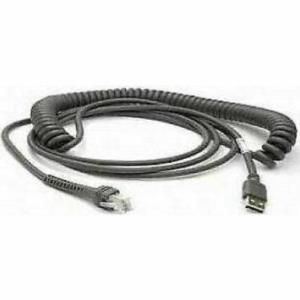 Cable, USB, Type A, Coiled, Power off terminal, 2 Meters, CAB-424E thumbnail