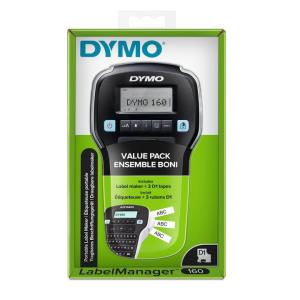 2142992 DYMO DYMO LabelManager 160 Starter-Set m. 3 D1-Baender 12mm Qwertz - Label Printer                                                                         
