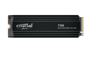 CT1000T705SSD5 MICRON / CRUCIAL T705 - SSD - encrypted - 1 TB - internal - M.2 2280 - PCI Express 5.0 (NVMe) - TCG Opal Encryption 2.01 - integrated heatsink