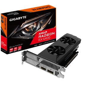 GV-R64D6-4GL GIGABYTE TECH Graphics Card - Radeon Rx 6400 Pci-e Low Profile - Gv-r64d6-4gl