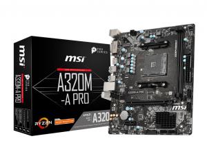A320M-A PRO MSI MSI A320M-A PRO motherboard AMD A320 Socket AM4 micro ATX                                           