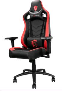 9S6-3PA00J-006 MSI MSI MAG CH110 Gaming Chair 'Black and red with carbon fiber design, Steel frame, Reclinable backrest                                                  