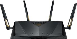 90IG04F0-MM3G00 ASUS ASUS RT-AX88U wireless router Dual-band (2.4 GHz / 5 GHz) 4G Black                                                                                    