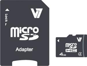 VAMSDH4GCL4R-2E V7 - VIDEO SEVEN MICROSD CARD 4GB SDHC CL4