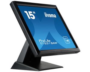 T1531SAW-B5 IiYAMA Touch Monitor - ProLite T1531SAW-B5 - 15in - 1024x768 (XGA) - Black