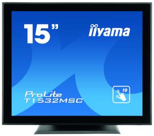 T1532MSC-B5AG IiYAMA Touch Monitor - ProLite T1532MSC-B5AG - 15in - 1024x768 (XGA) - Black