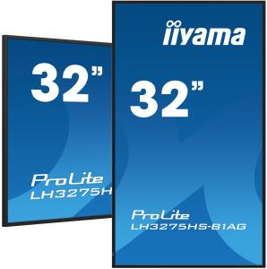 LH3275HS-B1AG IiYAMA ProLite Digital signage flat panel 81.3 cm (32') LCD Wi-Fi 500 Full HD Black Built-in processor Android 11 24/7