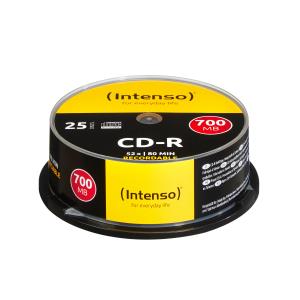 1001124 INTENSO 25 x CD-R - 700 MB (80 Min) 24x - Spindel
