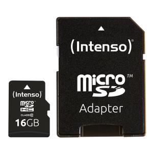 3413470 INTENSO Class 10 - Flash-Speicherkarte (microSDHC/SD-Adapter inbegriffen)