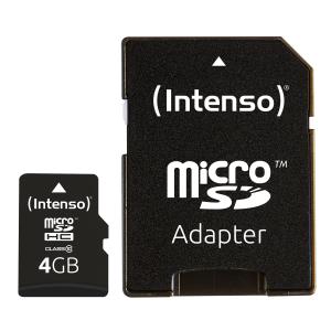 3413450 INTENSO Class 10 - Flash-Speicherkarte (microSDHC/SD-Adapter inbegriffen)