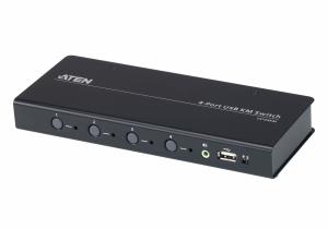 CS724KM ATEN CS724KM - Black 4-port Kvm Switch - RS-232, USB 2.0 RJ-45, RS-232