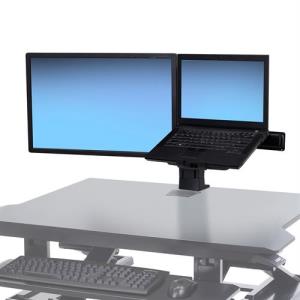 WorkFit - Mounting kit (desk mount) - for LCD display / notebook - black - screen size: up to 24