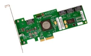 LSI00168 BROADCOM PCIe, 3Gb/s, SAS/ SATA, 4-port, IR