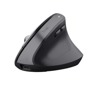 25146 TRUST Bayo+ Ergonomic Wireless Mouse BLK