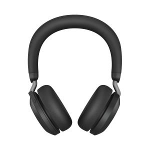 27599-989-889 JABRA Evolve2 75 - Headset - on-ear - Bluetooth - wireless - active noise cancelling - USB-C - noise isolating - black - Optimised for UC