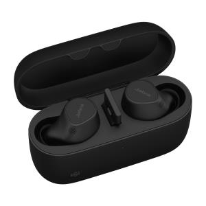 Evolve2 Buds MS - True wireless earphones with mic - in-ear - Bluetooth - active noise cancelling - USB-A via Bluetooth adapter - noise isolating - black - Certified for Microsoft Teams thumbnail