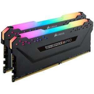 CMW16GX4M2C3200C16 CORSAIR Vengeance RGB Pro 16GB Kit (2 x 8GB), DDR4, 3200MHz (PC4-25600), CL16, XMP 2.0, Black
