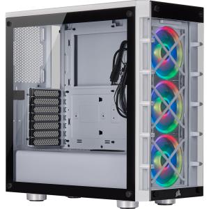 CC-9011189-WW CORSAIR Geh Midi Crystal 465X Tempered Glass Smart Case (W)