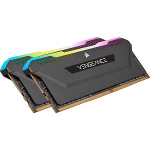 CMH16GX4M2Z3600C18 CORSAIR Vengeance RGB Pro SL 16GB Kit (2 x 8GB), DDR4, 3600MHz (PC4-28800), CL18, XMP 2.0, Black, Ryzen Optimised