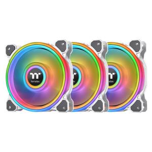 CL-F100-PL12SW-A THERMALTAKE Radiator Fan - Riing Quad 12 RGB TT Premium Edition (Controller included) - 12cm - - White - 3  Pack