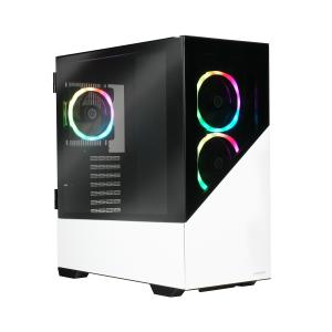 EU Product - Pc Case - Enermaxk8 ArGB Tempered Glass Mid-tower - White