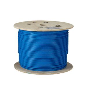 C6ABC50S-STR-BL-1000 BLACK BOX GIGATRUE CAT6A STRD SHLD PVC BULK CABLE; SFTP 1000' BLUE