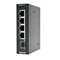LIG401A BLACK BOX 4P 10/100/1000 RJ45; 1P 100/1000 SFP IND UNMGD SWITCH