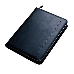 Collins A4 Conference Portfolio with Zip Leather Look Black 7018 - 815265