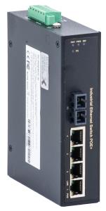 EU Product - Switch 4-Port 10/100TX, RJ45 PoE  1x100FX-MM thumbnail