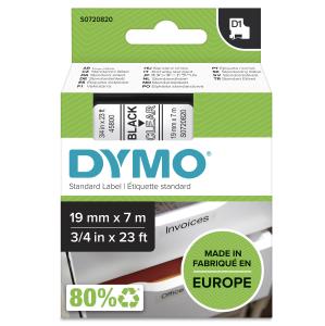 45800 19mm x 7m Black on Clear Tape thumbnail