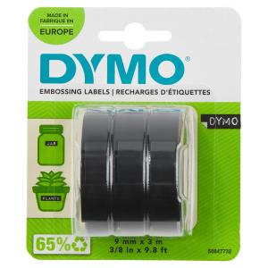 EU Product - Pr�geband 3er Packung   9mmx3.0m schwarz gl�nzend Blister thumbnail