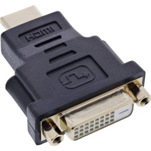 17670P INLINE INC - HDMI-DVI Adapter, HDMI Stecker auf DVI Buchse, 4K2K kompatibel, vergoldete Kontakte