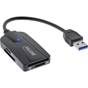 66772A INLINE INC Card Reader USB 3.1 USB-A - fr SD/SDHC/SDXC - microSD - UHS-II kompatibel