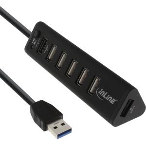 66763 INLINE INC Smart Hub - 7-fach USB 3.0 / 2.0 Hub mit Schnelllade-Anschluss