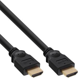 17601P INLINE INC InLine HDMI cable, High Speed HDMI Cable, M/M, black, golden contacts, 1m                                                                             