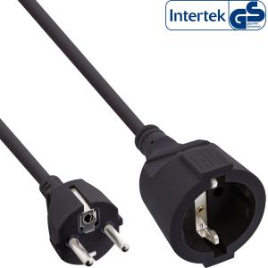 EU Product - - Schutzkontakt-Verl�ngerung ST / BU, schwarz, 10m thumbnail