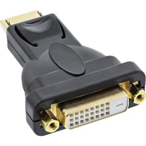 EU Product - - DisplayPort Adapter, DisplayPort Stecker auf DVI-D 24+1 Buchse, schwarz thumbnail