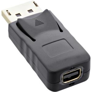 EU Product - - DisplayPort Adapter, DisplayPort Stecker auf mini DisplayPort Buchse, 4K/60Hz, schwarz/gold thumbnail