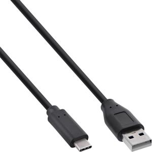 EU Product - - USB 2.0 Kabel, Typ C Stecker an A Stecker, schwarz, 0,3m thumbnail