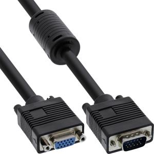 17742B INLINE INC InLine S-VGA Extension Cable 15HD male / female black 2m                                                                                              