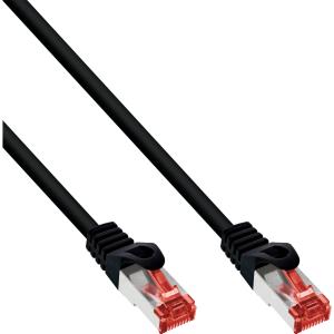 EU Product - - Patchkabel, S/FTP (PiMf), Cat.6, 250MHz, halogenfrei, Kupfer, schwarz, 15m thumbnail