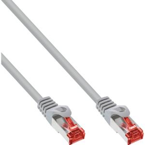 EU Product - - Patchkabel, S/FTP (PiMf), Cat.6, 250MHz, halogenfrei, Kupfer, grau, 0,5m thumbnail